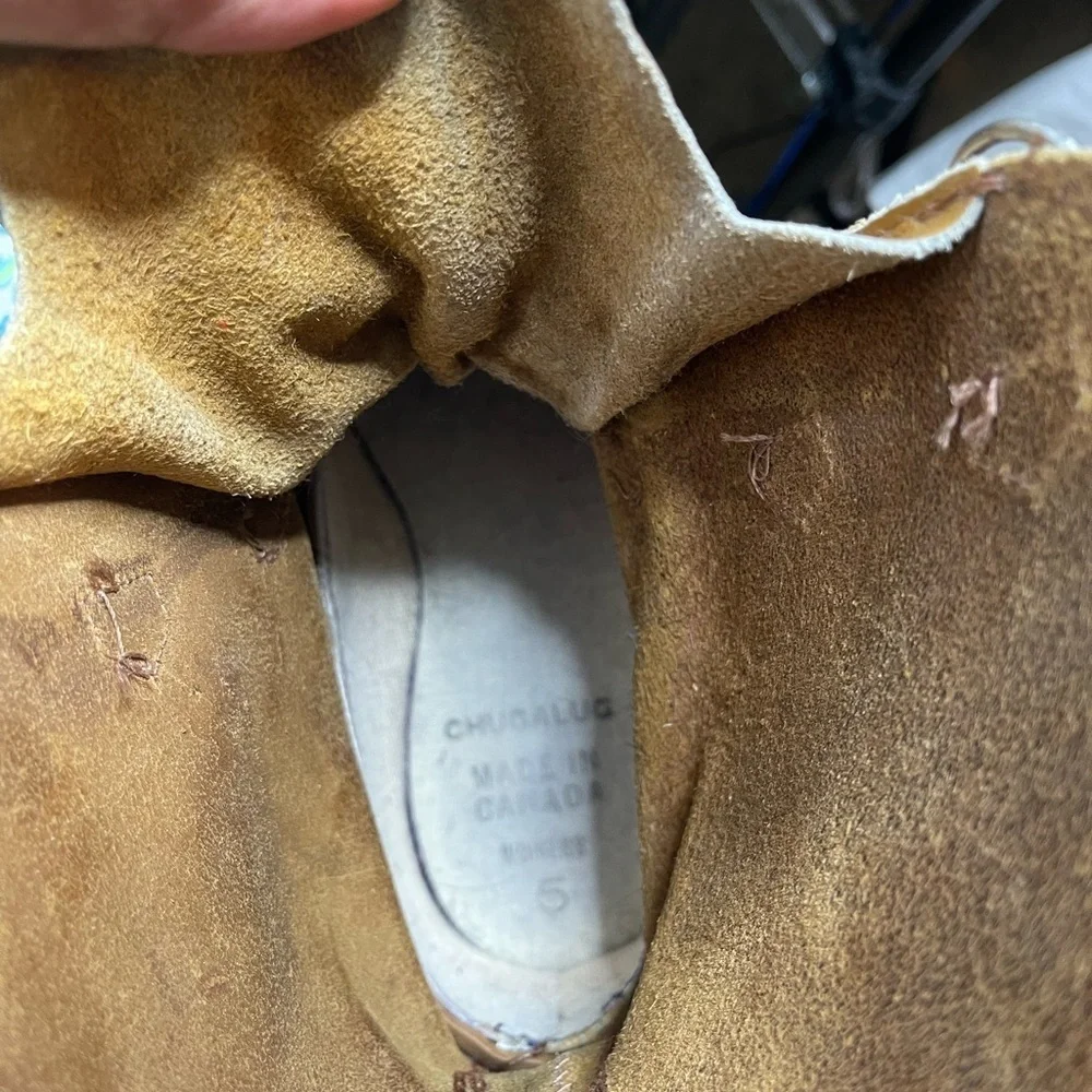 SOREL Vintage Chugalug waterproof Sherpa lined snow boots CANADA size 5. Tan